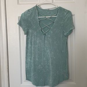 Beautiful mint soft ad sexy tee by AE